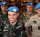 Colonel Ahmed Hommich and UN monitors team