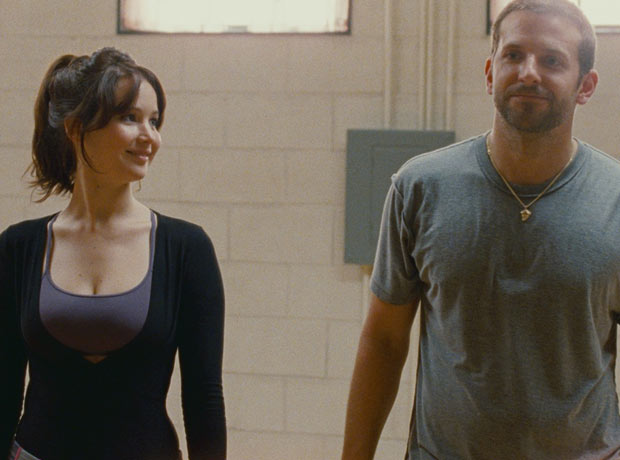 Jennifer Lawrence and Bradley Cooper in Silver Linings Playbook