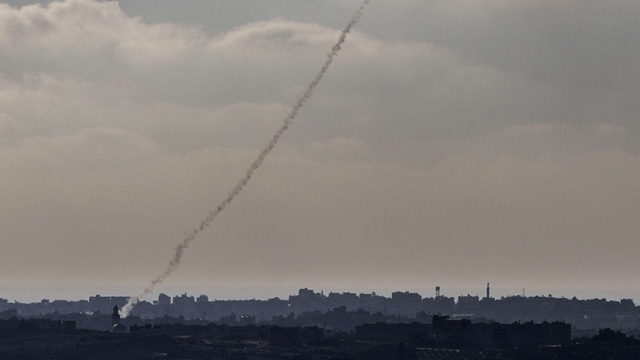 Watch The Gaza Skyline After Hamas Launched Rockets Into Israel Israel ...