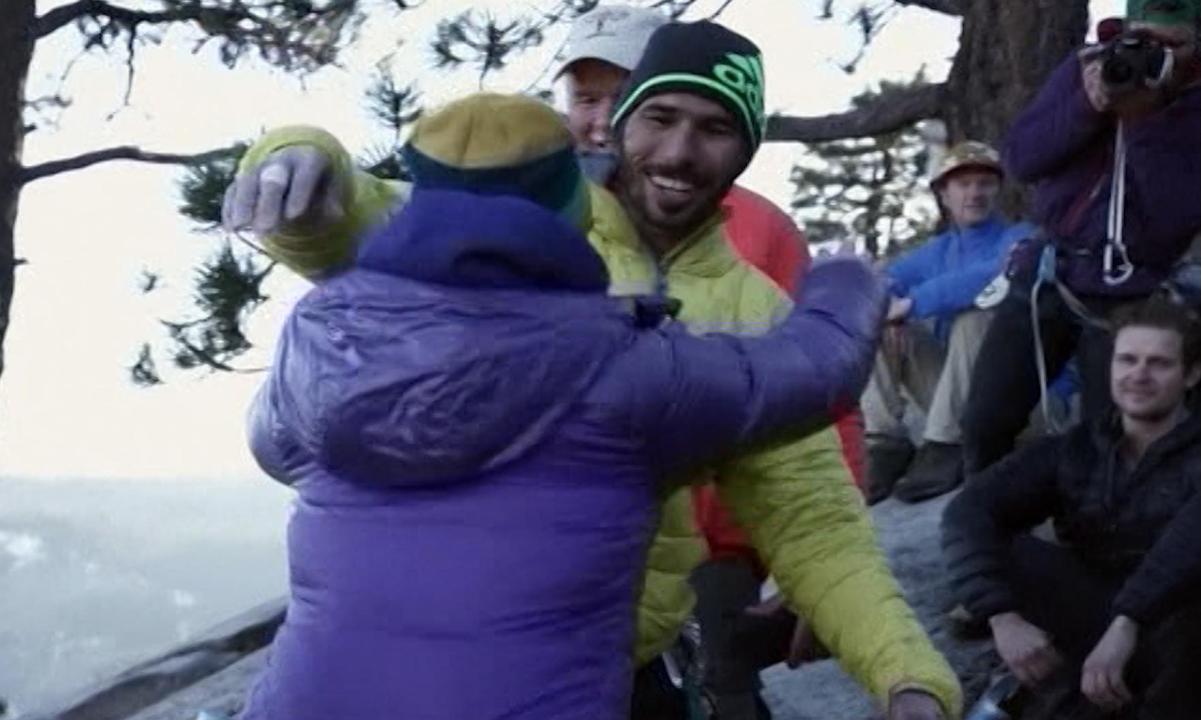 Yosemite climbers on 'relief and joy' of historic ascent - video