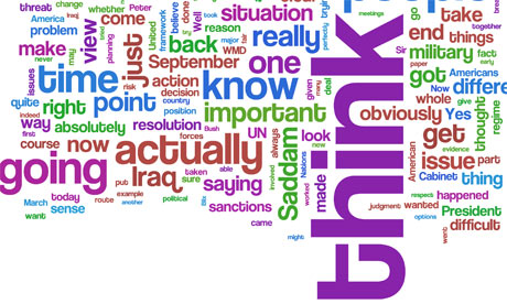 Tony Blair's testimony to the Chilcot inquiry on Iraq which words did