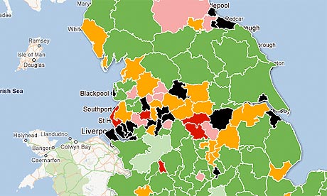Local authority cuts mapped