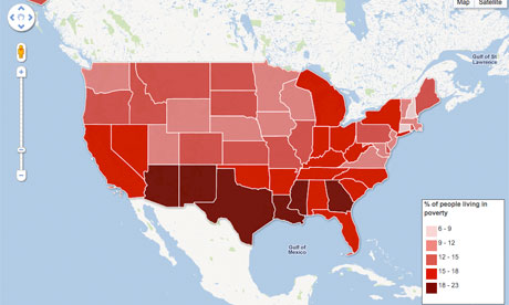 US poverty interactive map