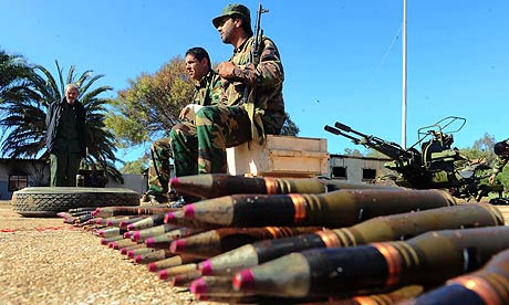 Anti Gadaffi Libyan soldiers