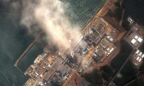 Satellite image of Fukushima Daiichi nuclear plant