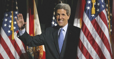 John Kerry in Tampa, Florida. Photograph: Justin Sullivan
