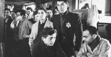 Jewish deportees in the Drancy transit camp, France, their last stop before the German concentration camps