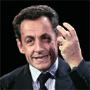 French interior minister Nicolas Sarkozy