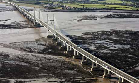 Aerial view of the Severn crossing
