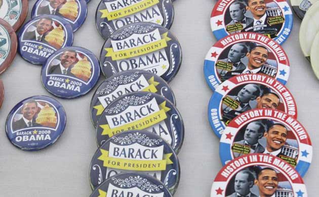 democratic convention, buttons, merchandise
