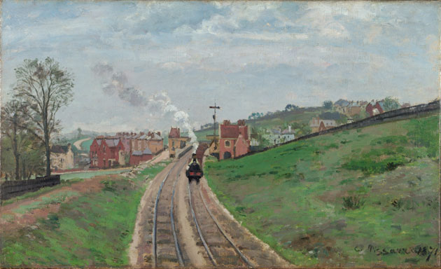 Gallery Writers/ Courtauld: Camille Pissarro , Lordship Lane Station 1871  