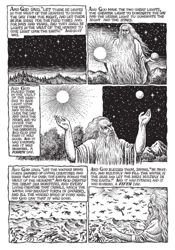 R Crumb's Genesis: Page three of The Book Of Genesis illustrated by R Crumb   