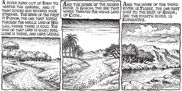 R Crumb's Genesis: Genesis tree illustration by R Crumb