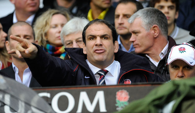 England v All Blacks: Martin Johnson makes a point