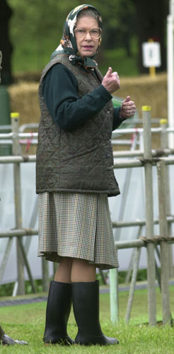 Queen Elizabeth II: 2002: Queen Elizabeth II  watches the Duke of Edinburgh