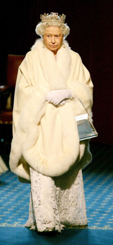 Queen Elizabeth II: 2008: Queen Elizabeth II arrives for the State Opening of Parliament