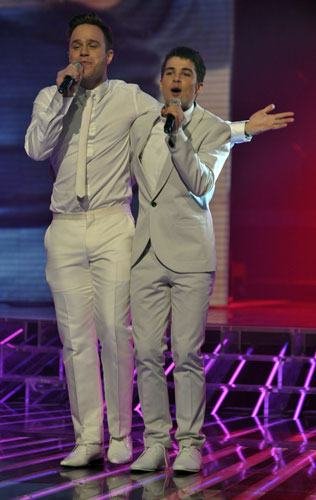 X-Factor final: Olly Murs and Joe Mcelderry