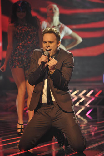 X-Factor final: Olly Murs performs during the final