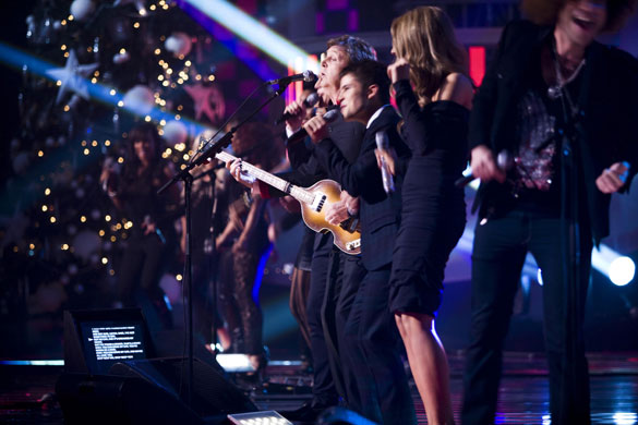 X-Factor final: Paul McCartney performing at the X Factor final