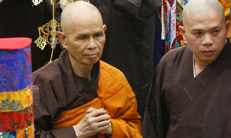Vietnamese Buddhist leader, Thich Nhat Hanh. Credit: AP