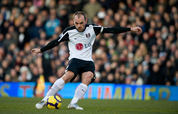 Fulham v Manchester Utd: Danny Murphy scores the opening goal