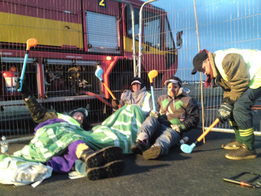 Plane Stupid: Climate protesters invade Aberdeen airport