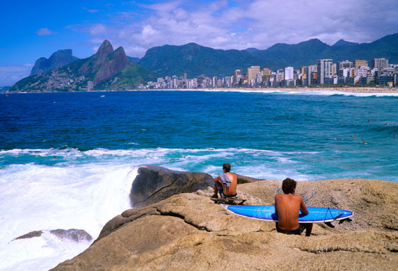 Brazil beaches: Arpoador beach in Brazil