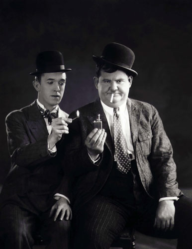 Smoking in the movies: Laurel and Hardy smoking