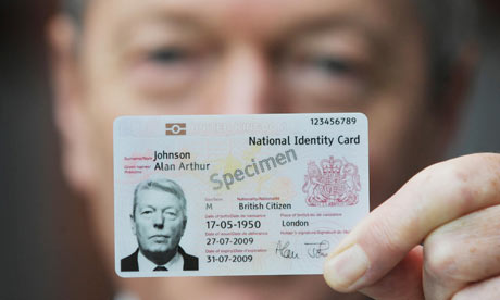 Alan Johnson reveals the design of the British national identity card