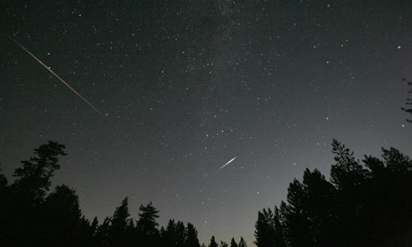 Meteors from the Perseid shower