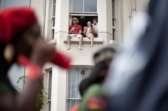 notting: Residents of Notting Hill watch carnival