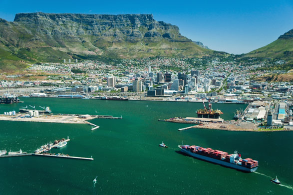 South Africa World Cup: Cape Town below Table Mountain, South Africa