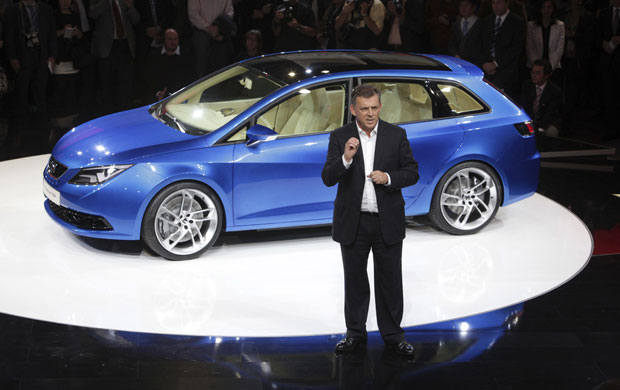 Frankfurt motor show: James Muir, Seat Chief Executive presents the new Ibiza car 