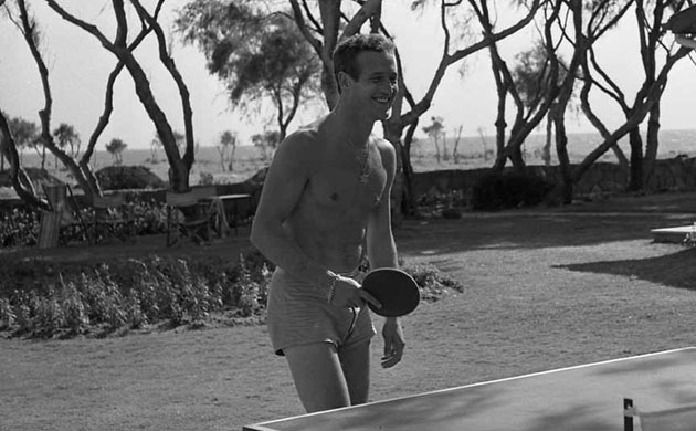 Paul Newman: Paul Newman playing table tennis
