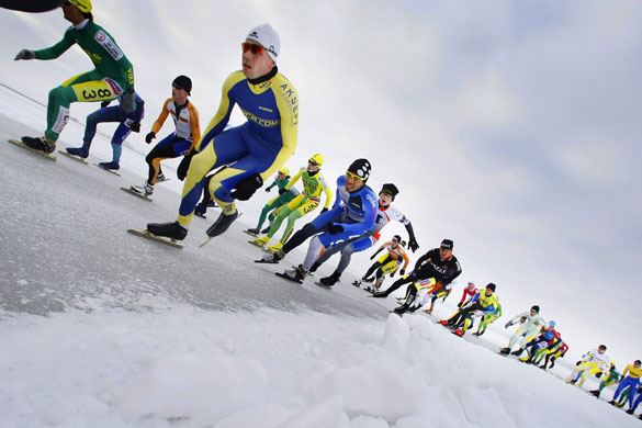 24sport: Ice skating marathon classic in the Netherlands