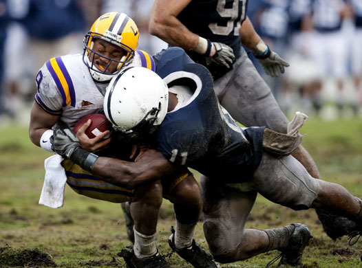 24sport: Penn State's Bowman tackles Louisiana State University's Jefferson 