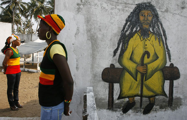 24 hours in pictures: rastafarians in ivory coast