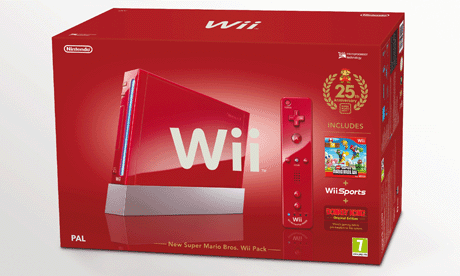 Red Nintendo Wii Mini Console Bundle Complete with Original Box & Mario  Kart Wii 
