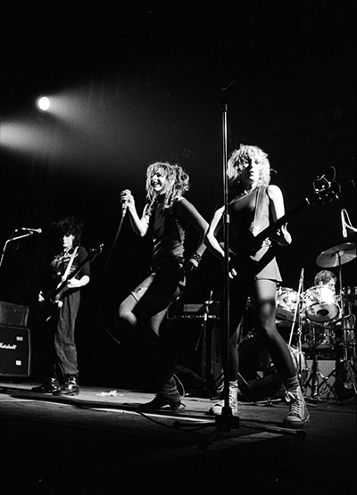 Ari Up of The Slits: Punk group The Slits performing at the Manchester Apollo