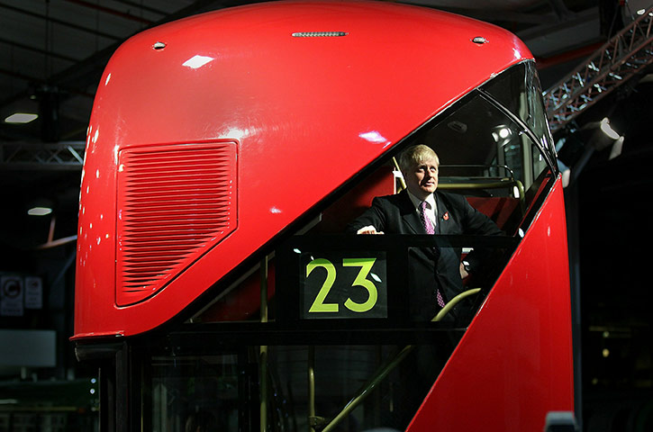 New Bus unveiled: Boris Johnson Unveils A Mock Up Of The New Routemaster Bus