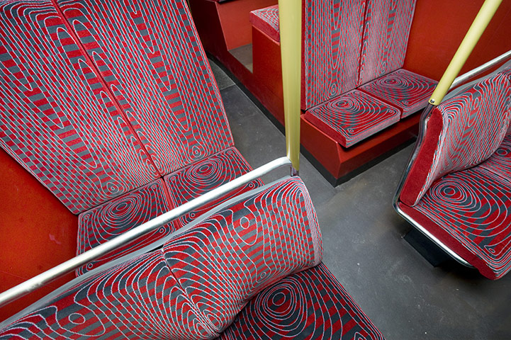 New Bus unveiled: Seat upholstery inside the New Bus