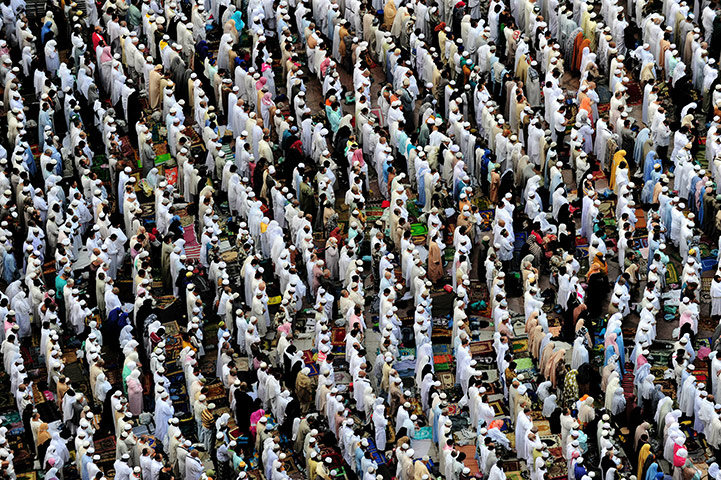 Hajj In Mecca: Muslim pilgrims perform Friday prayers in Mecca