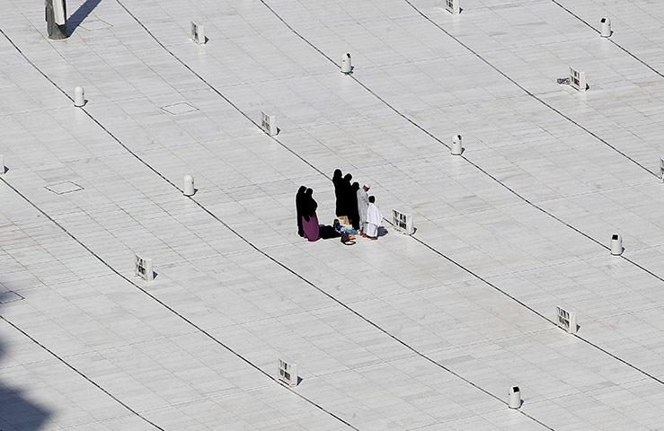 Hajj In Mecca: Muslim pilgrims pray inside the Grand Mosque, during Hajj in Mecca