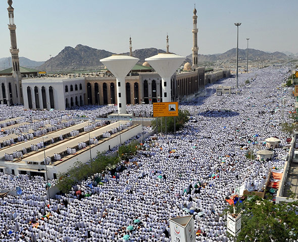 Hajj in Mecca: Muslim pilgrims attend the day of Arafat