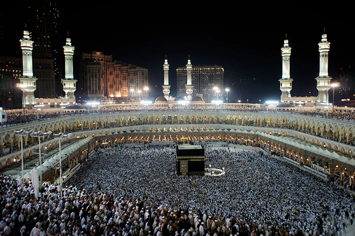 Hajj Pilgrimage: Muslim pilgrims perform the final walk at the Grand Mosque