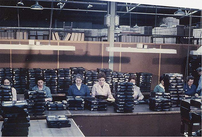 75th Anniversary of RNIB Talking Books: Female workers package up records ready for despatch