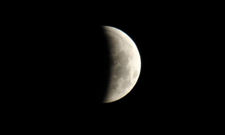 Lunar Eclipse as seen from Skelmanthorpe near Huddersfield