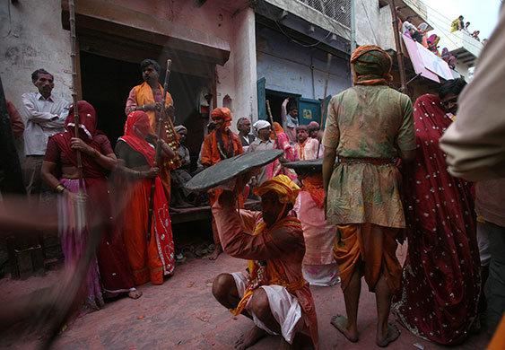 lathmar holi: Lathmar Holi in Barsana