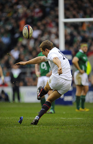 England v Ireland: Jonny Wilkinson hits the post with this penalty
