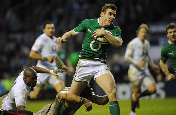 England v Ireland: Tommy Bowe scores the winning try